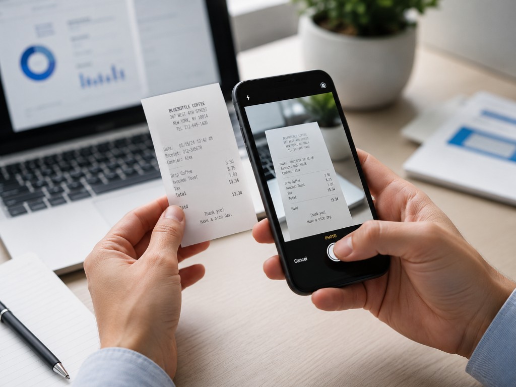 Capturar tickets desde el móvil para gestionar gastos de empleados